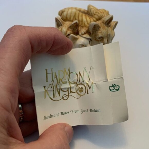 Harmony Kingdom Crazy Cat Pile Trinket Box EUC Vintage Cat Lover Gift - Picture 11 of 13